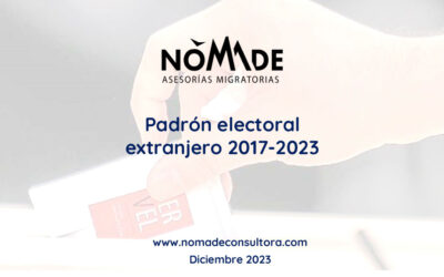 Padrón electoral extranjero 2017-2023